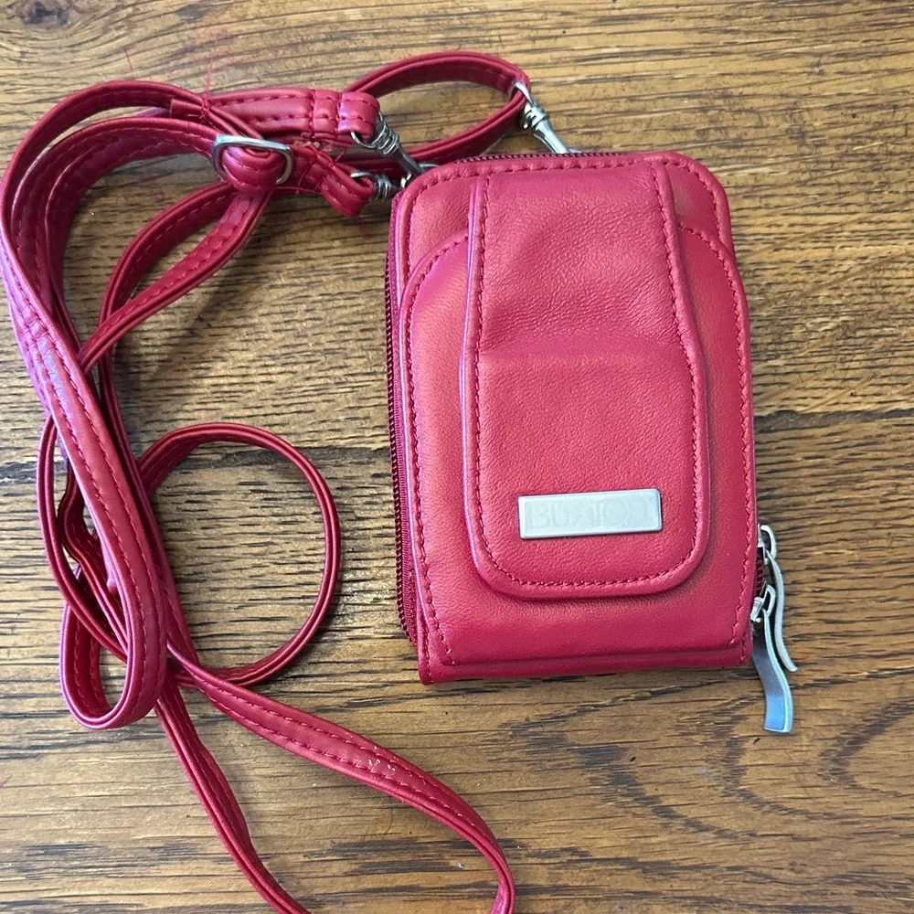 NWOT Buxton Cherry Red Phone Case and Wallet